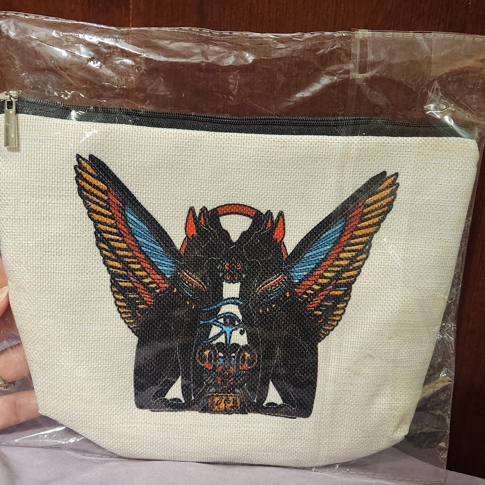 Canvas Pouch with Egyptian Design